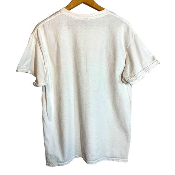 Aerosmith Aero Force One Graphic Rock Tee White Short Sleeve T-Shirt Large - Picture 2 of 5